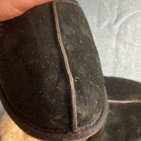 UGG men’s Scuff Fur-Lined Black Mule Slippers, size 11. - Picture 11 of 11